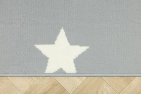 Koberec LUNA 533744/89944 hviezdy, sivý / krémový