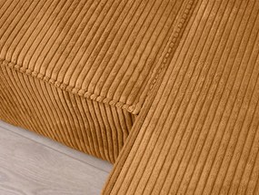 Horčicová rohová pohovka SMART COSARO, obojstranná + 2 vankúšiky ZDARMA