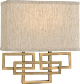 Hinkley HK-LANZA2-BR - Nástenné svietidlo LANZA 2xE14/40W/230V bronzová