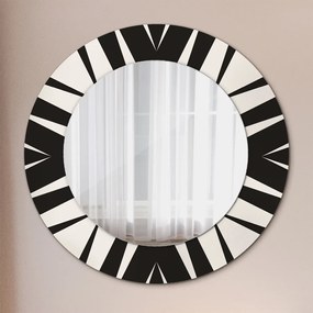 Okrúhle ozdobné zrkadlo na stenu Geometria abstrakcie fi 50 cm