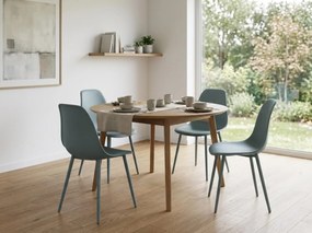 Jedálenská stolička OSAKA plastová, petrolejová