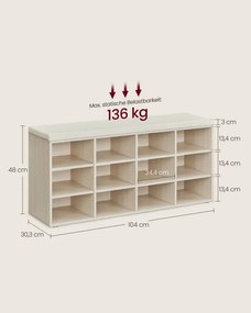 ​Botník so sedením LHS012K04