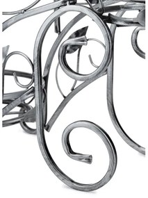 Stojan na kvety 88x65 cm strieborná