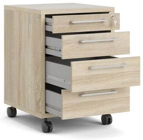 Uzamykateľná skrinka v dekore duba v prírodnej farbe 48x68 cm Prima – Tvilum