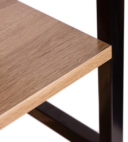 ModernHome Vysoký regál s 5 policami - kovová konštrukcia, MDF dosky