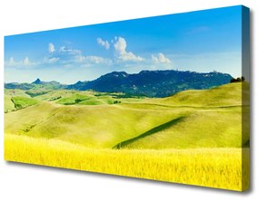 Obraz Canvas Dedina hory príroda 120x60 cm