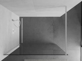 Mexen Kioto, sprchová zásteny typ Walk-In 155 x 200 cm, 8mm číre sklo, biely profil, 800-155-101-20-00