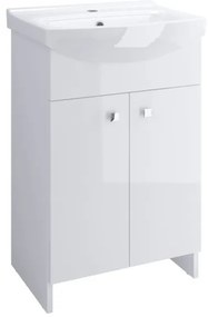 Cersanit Cersania + Sati, umývadlová skrinka Sati + umývadlo Cersania 60cm , biela, S567-006-DSM