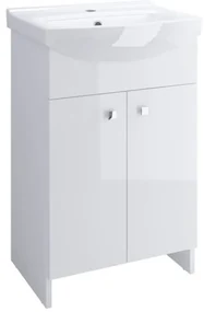 Cersanit Cersania + Sati, umývadlová skrinka Sati + umývadlo Cersania 60cm , biela, S567-006-DSM