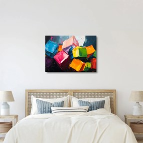 Obraz - Farebné kocky (70x50 cm)