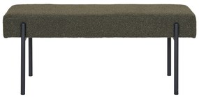 Tmavozelená lavica z textílie buklé Swindon – House Nordic