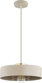 Brilagi - Závesný luster na lanku SPRING 1xE27/60W/230V pr. 30 cm béžová/zlatá