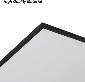 Brilagi - LED stmievateľné stropné svietidlo SLIMFRAME LED/80W/230V 120x60 cm čierne + diaľkové ovládanie