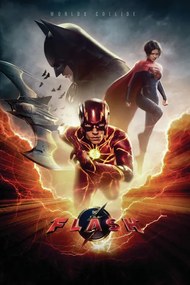 Umelecká tlač The Flash - Batman and Supergirl, (26.7 x 40 cm)