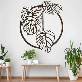 Okrúhly obraz Monstera deliciosa na stenu