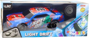 LEAN Toys RC športové auto na diaľkové ovládanie osvetlená karoséria drift modré