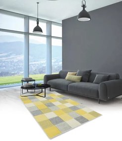 Oriental Weavers, Kusový koberec Portland 1923/RT44, 67x120, žltá, chodba / predsieň