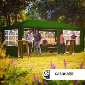 InternetovaZahrada Párty stan Rimini 3x6 m - bočné steny + oblúkové okná - zelená