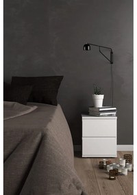 Biely nočný stolík Nova – Tvilum