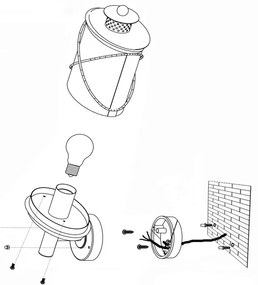 Eglo 94865 - Vonkajšie svietidlo HILBURN 1xE27/60W/230V IP44