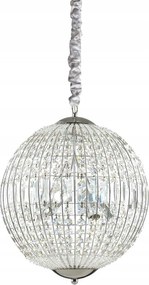 Závesné svietidlo Ideal Lux Luxor SP6 G9 6x40W chróm kryštály