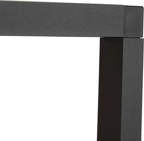 Priemyselné závesné svietidlo čierne 4-svetlo - Big Cage