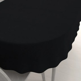 Biante Oválny obrus/imitácia brúsenej kože Alcantara ALC-012 Čierny 60x100 cm
