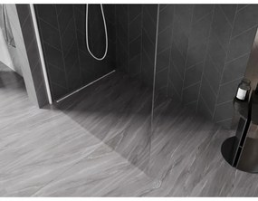 Mexen Kioto-X, sprchová zástena 150 x 200 cm, 10mm číre sklo, biely profil, 800-150-101-20-00-X