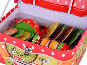 JOKOMISIADA Čajová súprava, ovocné poháre a taniere v krabici, 36 kusov. ZA5318