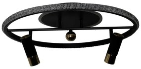 LED Stmievateľné stropné svietidlo LED/60W/230V 3000-6500K čierna +diaľkové ovládanie