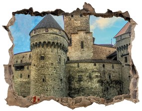 Fototapeta díra na zeď 3D Zámok vo švajčiarsku nd-k-83128126