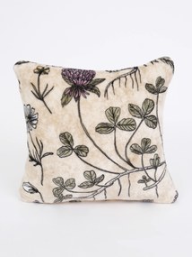 Obliečka na vankúšik mikroplyš Exclusive 40 × 40 cm - Herbár béžový