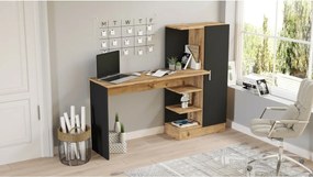 Písací stôl Comi Atlantic Pine a Black