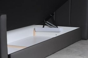 Postel boxspring KABRERA 180 x 200 cm; šedá