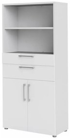 Biela modulárna knižnica 89x189 cm Prima – Tvilum