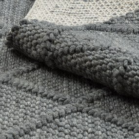 Dywany Łuszczów, Kusový koberec Tahar 99001K antra, 120x180, šedá, obývacia izba