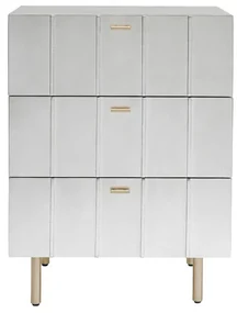 Venice Line komoda strieborná 60 cm