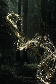 Žltosvietica reťaz exteriérová 80 žiaroviek 130cm