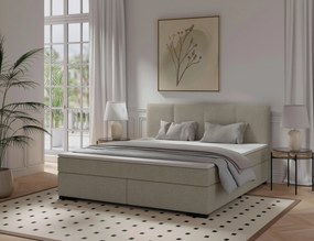 XXXLutz BOXSPRINGOVÁ POSTEĽ, 160/220 cm, béžová MID.YOU - Online Only spálne - 002784001272