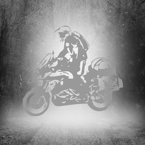 Veselá Stena Samolepka Motorka BMW GS Enduro Farba: šedá, Veľkosť: 60 x 55 cm