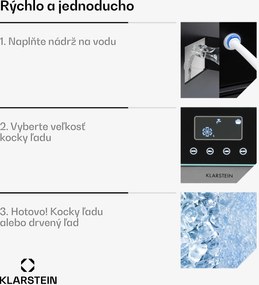 Klarstein Eiszeit Crush, výrobník ľadu, 2 veľkosti, drvený ľad