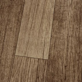 Multi-decor, PVC podlaha - lino AladinTex Štart 0201 dub tmavý, na mieru, šíře 2m, hnedá, bez podkladu, detská izba