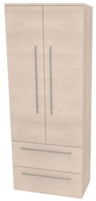 Mereo Bino, kúpeľňová skrinka vysoká 163 cm, dvojitá, Multidecor, Dub Patinovaný, MER-CN699DUP1
