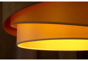 Duolla - Prisadený luster KOBO 1xE27/15W/230V pr. 45 cm béžová/zlatá/krémová