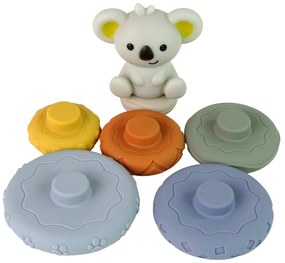 Lean Toys Gumová pyramída pre najmenších - koala