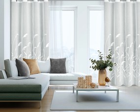 ZÁCLONA NA KRÚŽKOCH ABBIE 140X250 CM KRÉMOVÁ