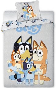 Bavlnené posteľné obliečky Bluey - rodinka