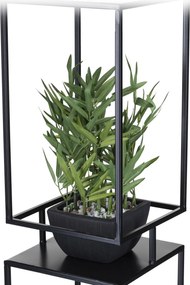 STOJAN NA KVETINÁČ BOX 87X24X24 CM ČIERNA