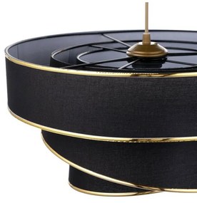 Závesný luster Couper - Black, Gold