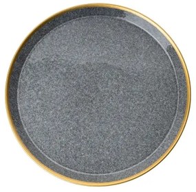 16-dielna jedálenská sada antracit/zlatá/porcelán